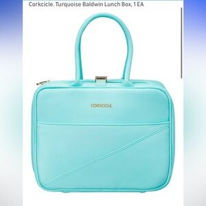 🥶Corkcicle Neoprene Baldwin Box Turquoise Lunchbox